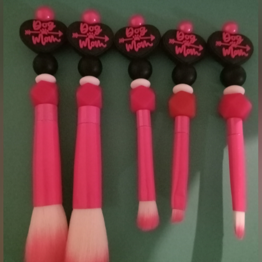 Beaded Makeup Brush Set